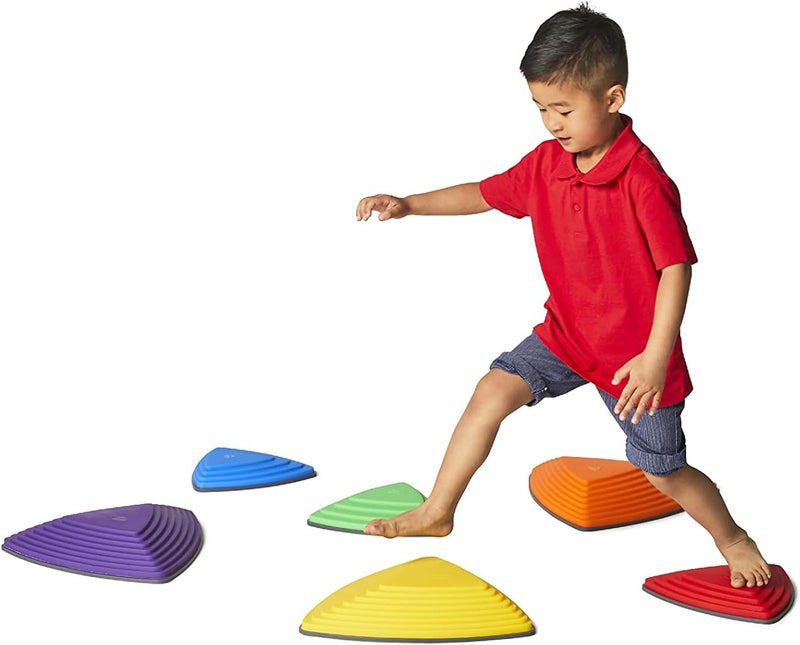 Gonge American Educational River Stone Set for Kids - Balance and Coordination Play - Image 1